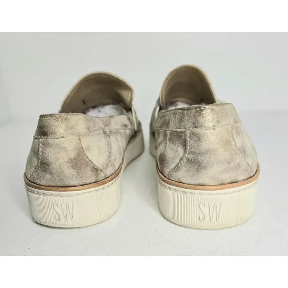 Stuart Weitzman Lounge Penny Clouded Nappa Loafers Size 9M