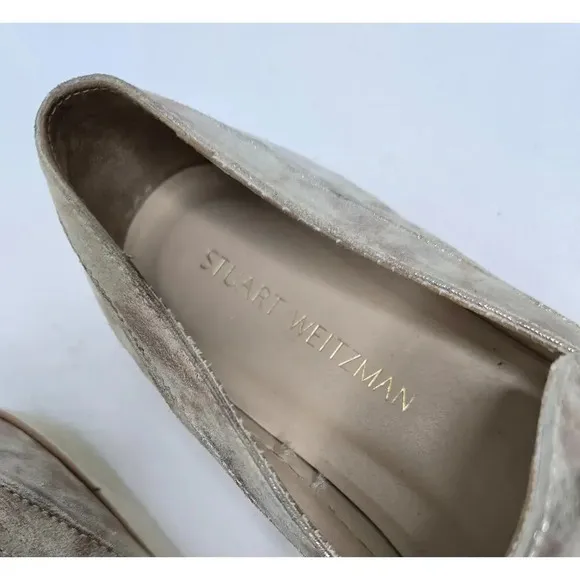 Stuart Weitzman Lounge Penny Clouded Nappa Loafers Size 9M