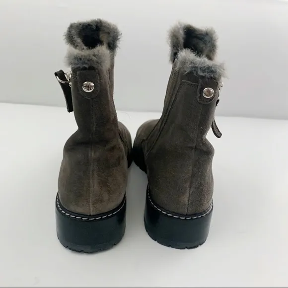 Stuart Weitzman Stormy Faux Fur Trim Suede Boots