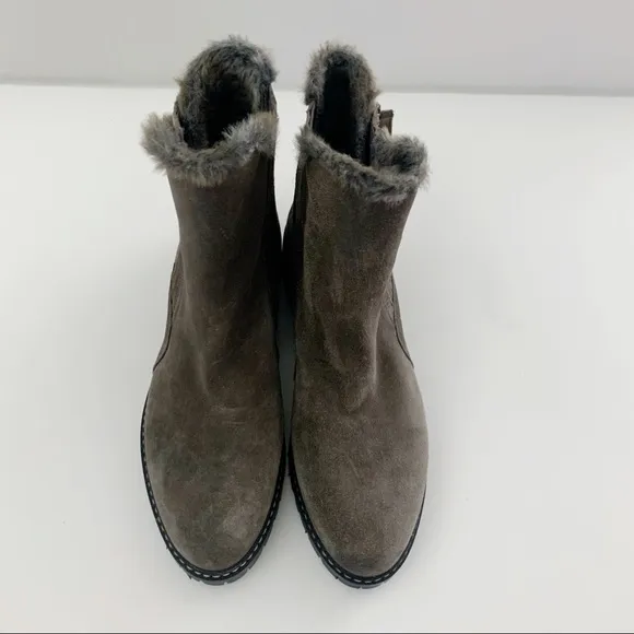 Stuart Weitzman Stormy Faux Fur Trim Suede Boots