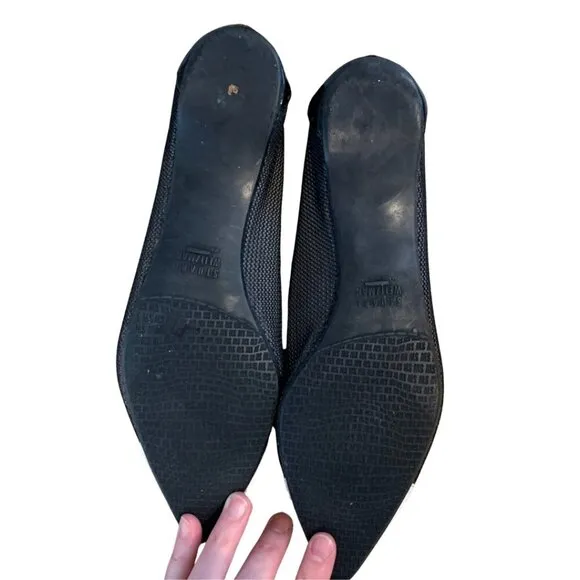Stuart Weitzman Tipper Studded Ballet Flats Womens Size 8.5
