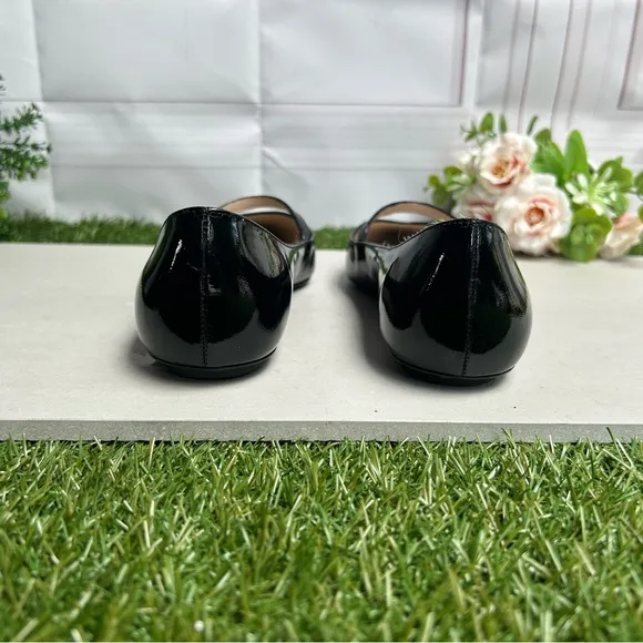 STUART WEITZMANEmilia black Patent Mary Jane Ballerina Flats Sz6.5 gently used