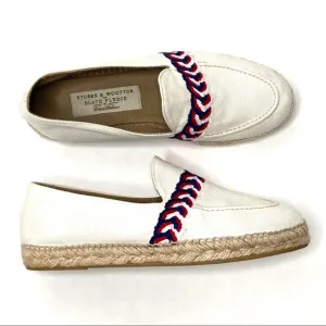 STUBBS &amp; WOOTTON Nautical Stripe Espadrille Loafer