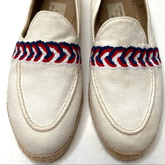 STUBBS &amp; WOOTTON Nautical Stripe Espadrille Loafer