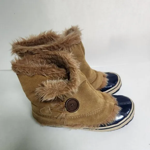 Suede Faux Fur Lined Tilly Duck Boots Size 7M