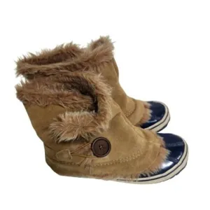 Suede Faux Fur Lined Tilly Duck Boots Size 7M
