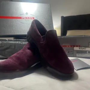 suede slip-on loafers
