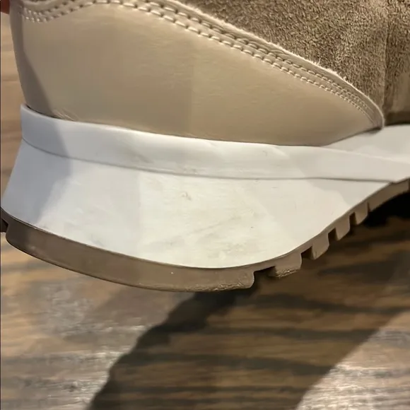 Suitsupply Tan and Brown Sneakers with Suede and Mesh Size 10