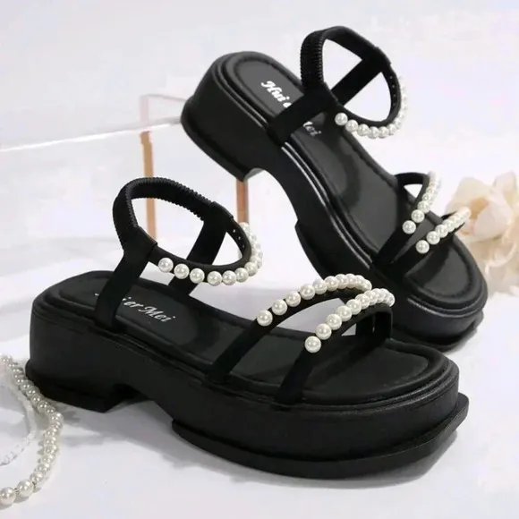 Summer New Women's Wedge Sandals, Fashionable And Versatile With Thick Soles