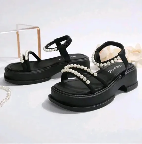 Summer New Women's Wedge Sandals, Fashionable And Versatile With Thick Soles
