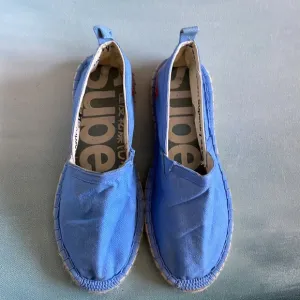 Superdry Espadrilles Shoes Baby Blue Canvas