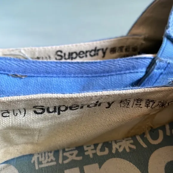 Superdry Espadrilles Shoes Baby Blue Canvas