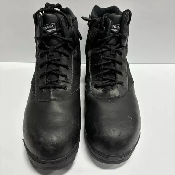 S.W.A.T Men’s Classic 6” Waterproof Black Boots, Size 14 Wide