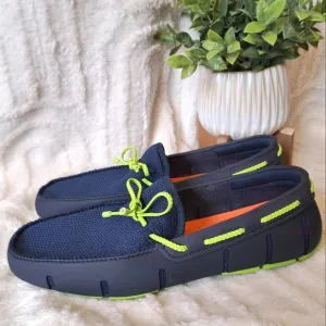 Swims Braided Lace Lux Loafers Summer Boat‎ Shoes Navy Blue Men's Size 10