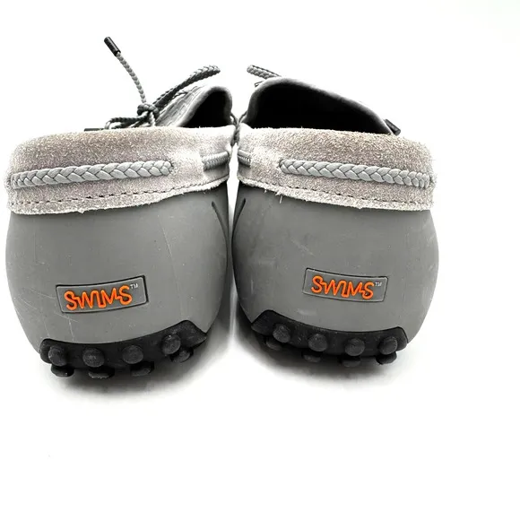 SWIMS Men's 13 Gray Black Woven Driver Loafers Shoes Casual Beach Water Vacation