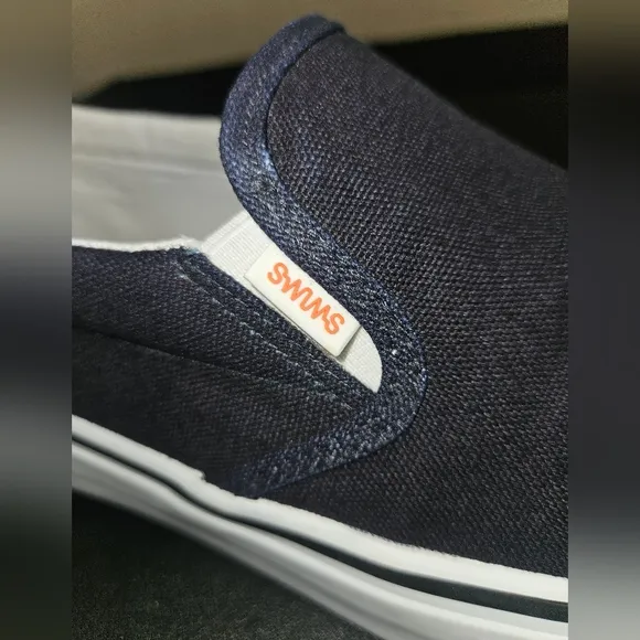 Swims Men's 24 Hour Navy Blue Slip-On Sneakers Size 10.5