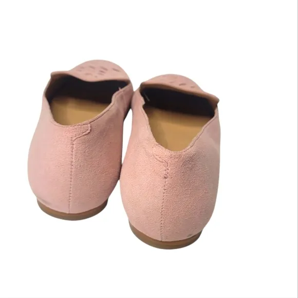 Talbots Blush Pink Suede Leather Loafers size 8