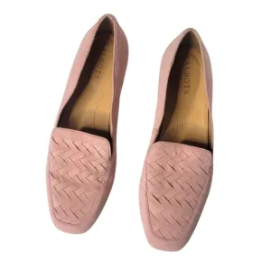 Talbots Blush Pink Suede Leather Loafers size 8