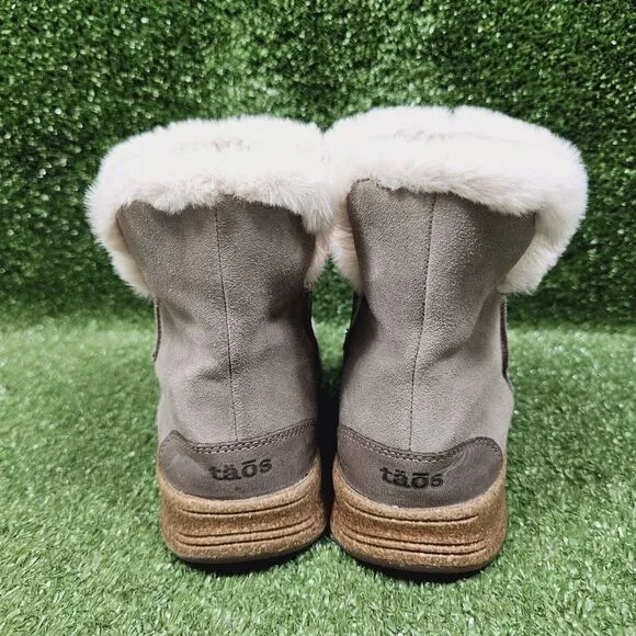 Taos Future Mid Fur Lined Pull On‎ Boots Winter Comfort Slippers Womens Size 8