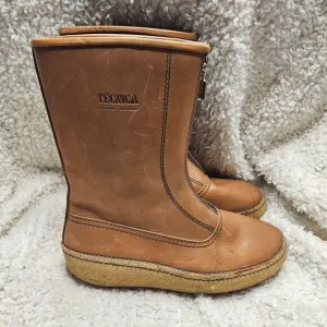 Tecnica Made in Italy Mens‎ Leather Fur Lined Winter Boots sz 11