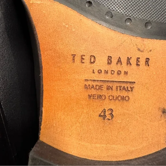 Ted Baker London BLACK Alffie Leather Saddle Loafer. Made in Italy. $259 10M
