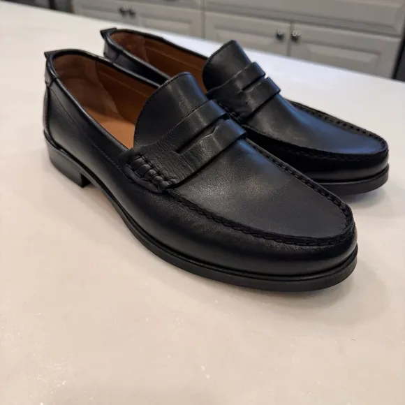 Ted Baker London BLACK Alffie Leather Saddle Loafer. Made in Italy. $259 10M