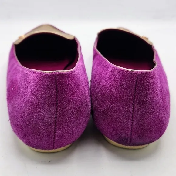 Ted Baker London Oleshky Magenta And Gold Pointy Toe Flats Size 40, 9.5