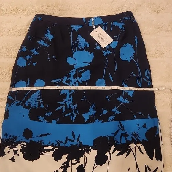 Ted Baker Seelah Bluebell Side Slit Midi Skirt new with tag Ted size 4-US 12