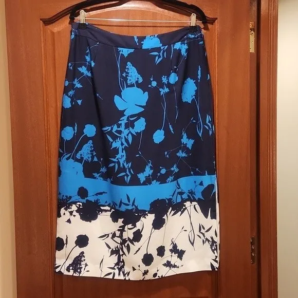Ted Baker Seelah Bluebell Side Slit Midi Skirt new with tag Ted size 4-US 12
