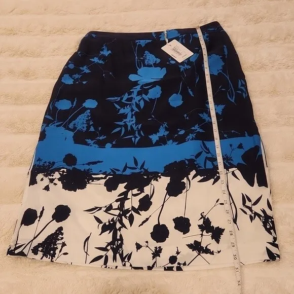 Ted Baker Seelah Bluebell Side Slit Midi Skirt new with tag Ted size 4-US 12