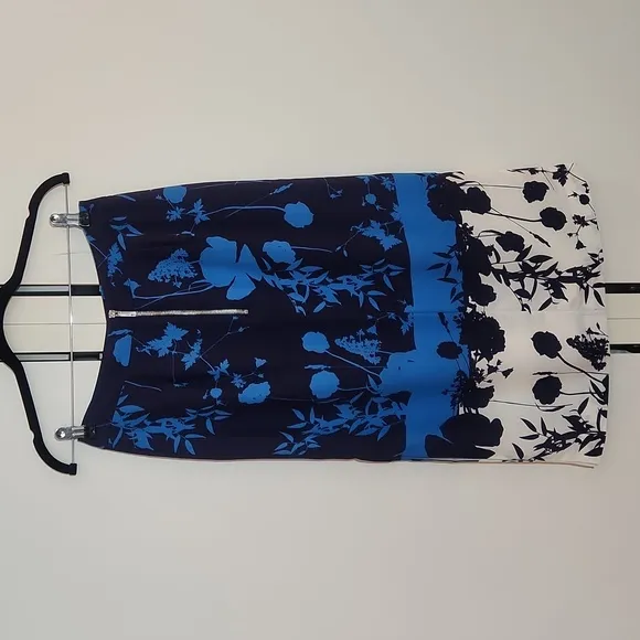 Ted Baker Seelah Bluebell Side Slit Midi Skirt Ted size 1-US 0-2 new with tag