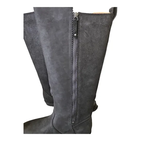 TEVA Ellery Tall Waterproof Black Nubuck Boots - Size 7