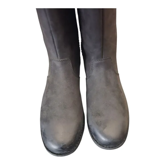TEVA Ellery Tall Waterproof Black Nubuck Boots - Size 7