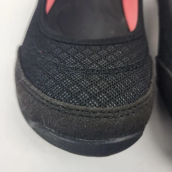 TEVA Mary Jane Comfort Flats shoes US 5.5 EU 37.5 Black Coral