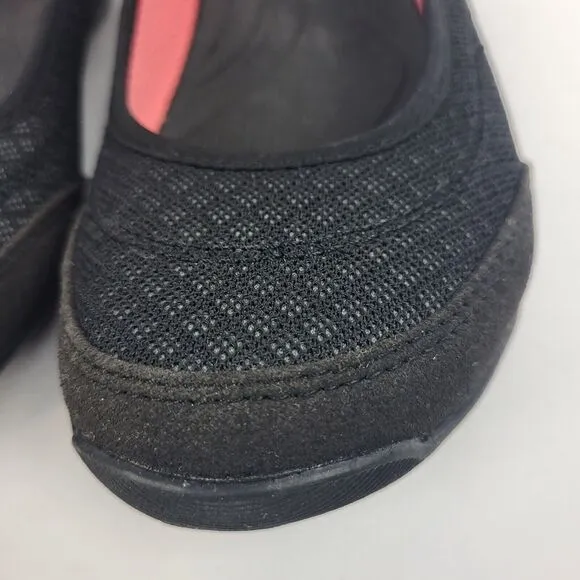 TEVA Mary Jane Comfort Flats shoes US 5.5 EU 37.5 Black Coral
