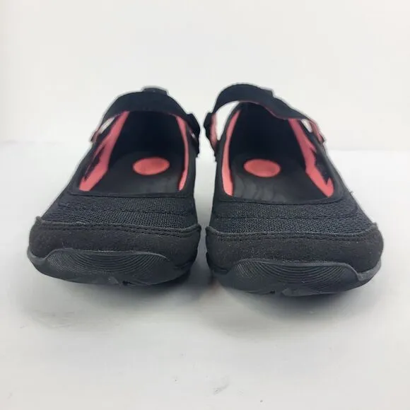 TEVA Mary Jane Comfort Flats shoes US 5.5 EU 37.5 Black Coral