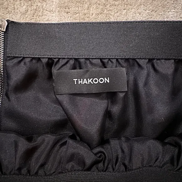 Thakoon Black/Red Swirl Print Mini Skirt - Never worn!