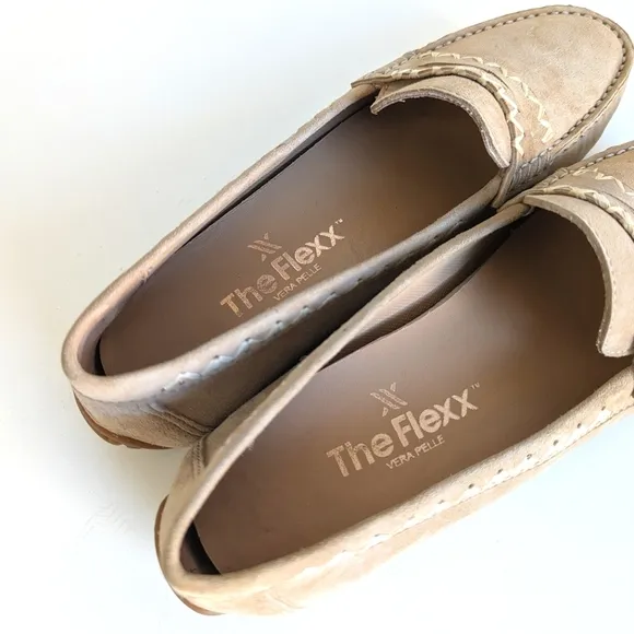 The Flexx Ralf Loafer Winter Suede Slip-on Beige New with Box sz 8½