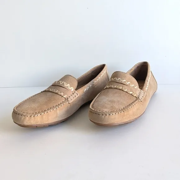 The Flexx Ralf Loafer Winter Suede Slip-on Beige New with Box sz 8½