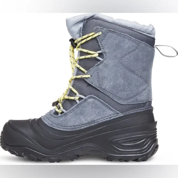 THE NORTH FACE Alpenglow V Waterproof Boots Youth blue size 3 winter snow shoes
