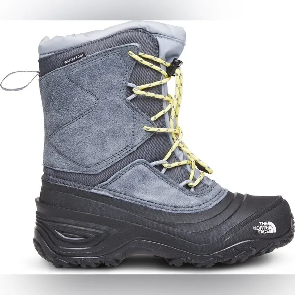 THE NORTH FACE Alpenglow V Waterproof Boots Youth blue size 3 winter snow shoes