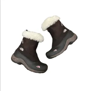 The North Face Heat Seeker 400 Gram Insulation Rubber Faux Fur Boots Brown