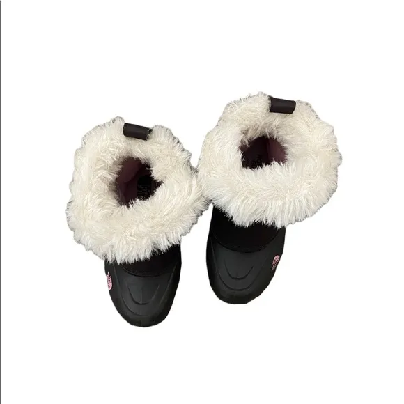 The North Face Heat Seeker 400 Gram Insulation Rubber Faux Fur Boots Brown