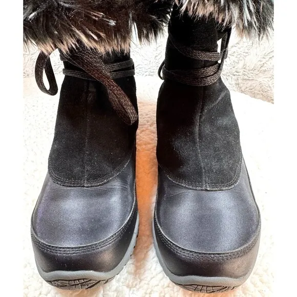 The North Face Women's Jozie Purna Boots Size 9 Waterproof Tall Lace Up Black