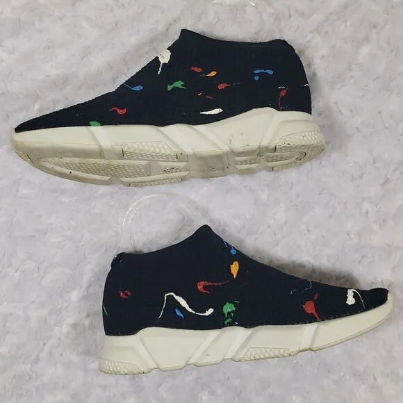 The Wishbone Collection size 10 slip on sneakers Pop of Paint Splash