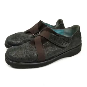 Thierry Rabotin Lena Black Casual Leather Loafers Sneakers Size EU 38.5