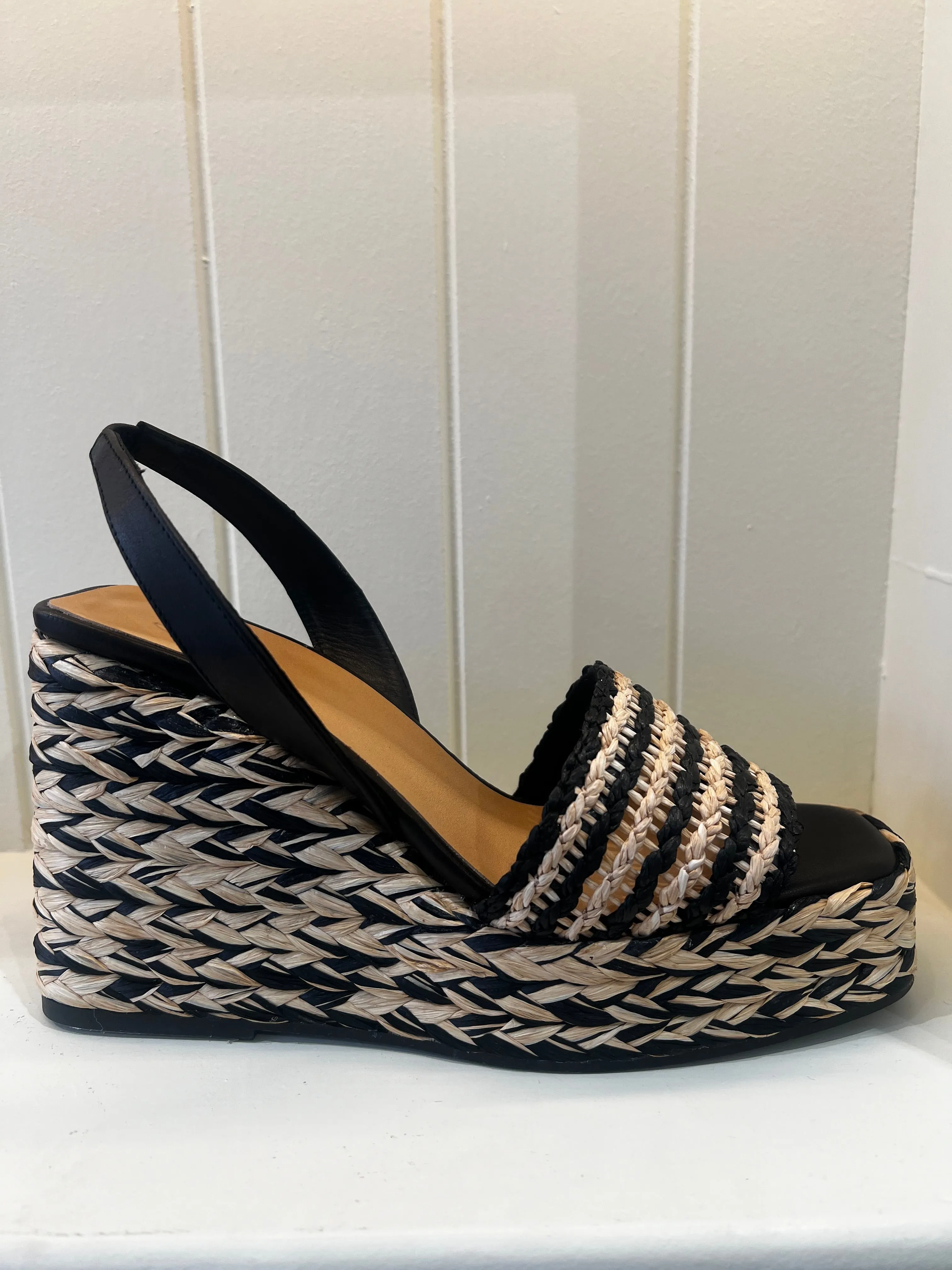 Thyra Espadrilles - Black/Tan