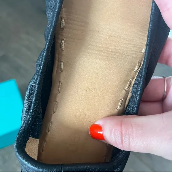 Tieks / Black Leather Ballet Flats