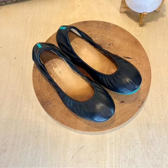 *Tieks | Black Leather Flats Size 9