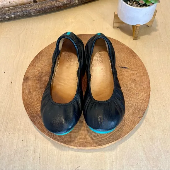 *Tieks | Black Leather Flats Size 9